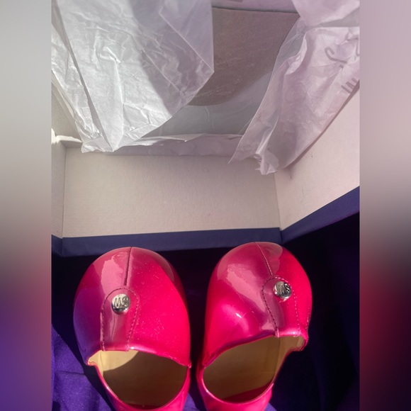 Stuart Weitzman Logoflame Fuchsia Size 10 - Picture 4 of 6